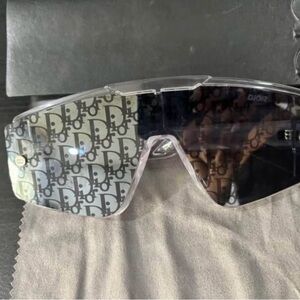Dior Clear and Black Sunglasses